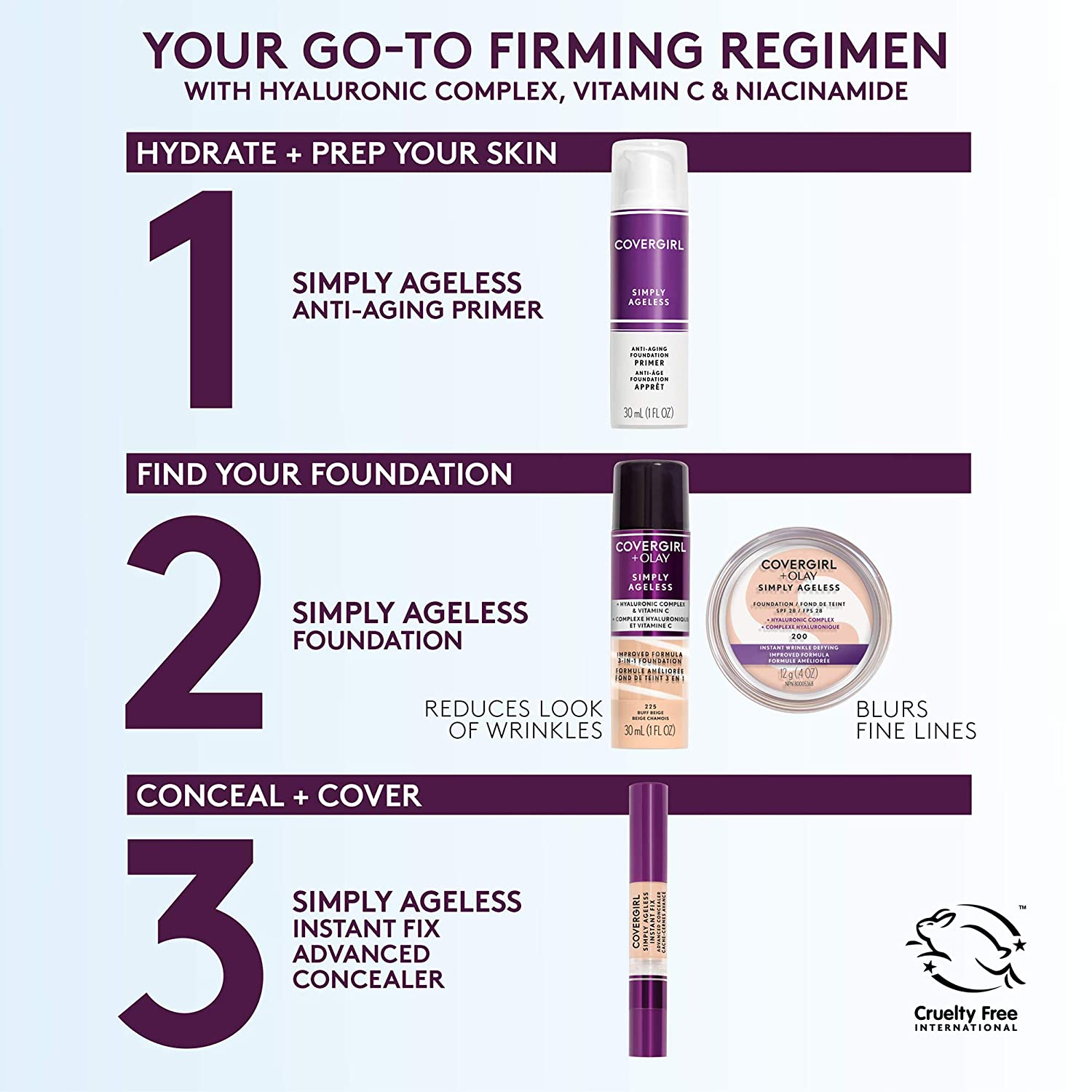 COVERGIRL+OLAY Simply Ageless 3-in-1 Liquid Foundation, Natural Beige - Image 7